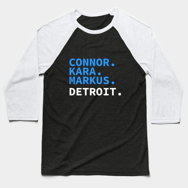 Detroit Game Baseball T-Shirt by Blue Afro